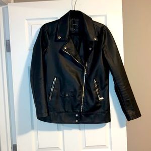 Dynamite Faux Leather Moto Jacket Size M